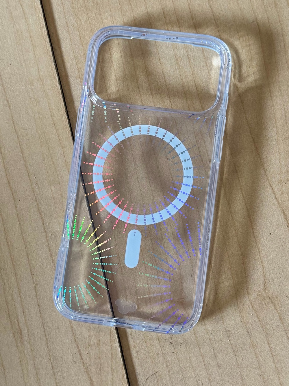 Clear Iridescent MagSafe-Compatible iPhone 17 Pro Max Case - Transparent